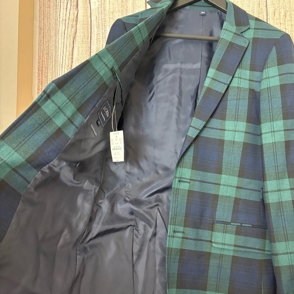 J.crew Mens Thompson University Blazer Jacket Wool Blend Slim Fit size 34R - Picture 9 of 15